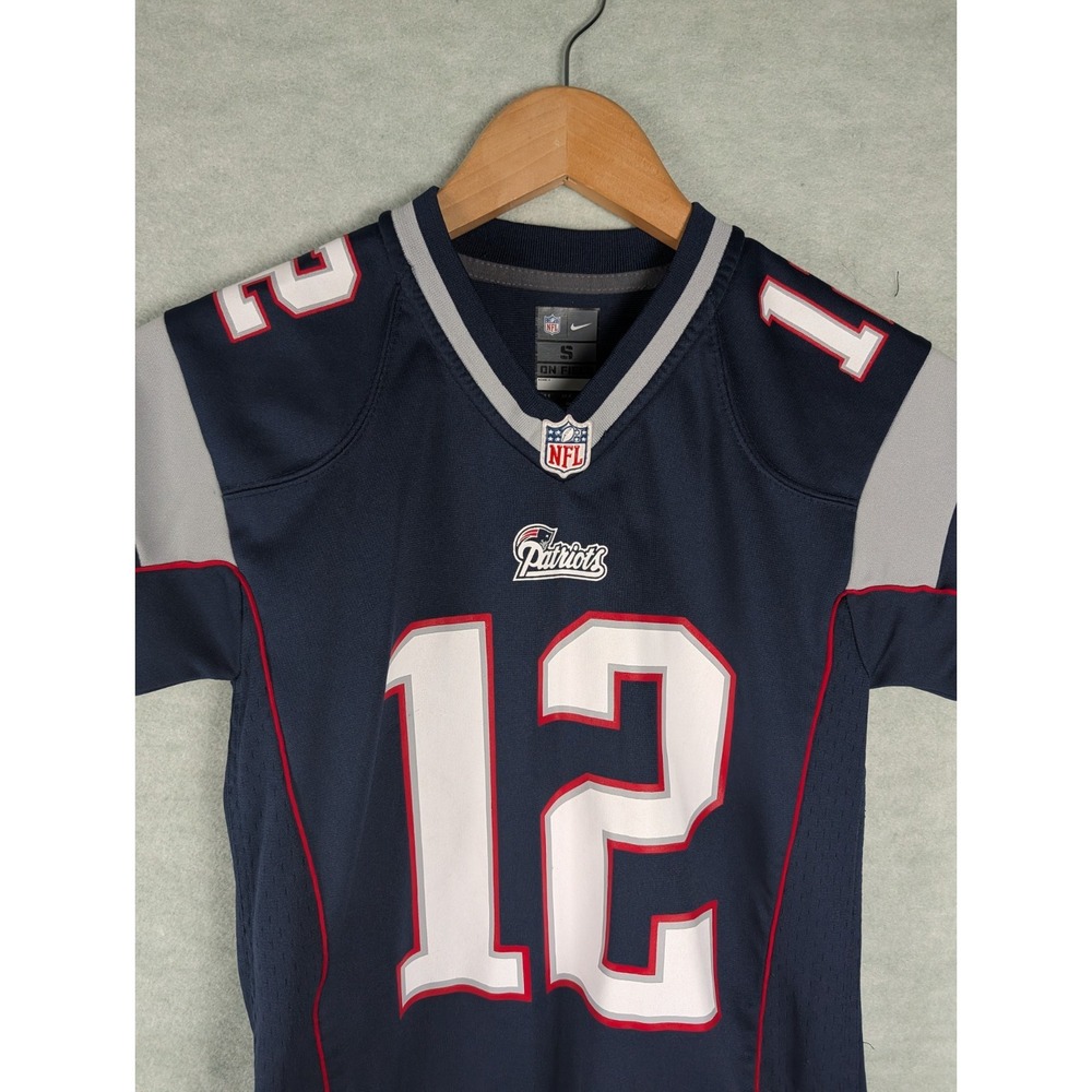 Tom Brady #12 New England Patriots Nike On Field Youth Small (8) Jersey NFL Kids